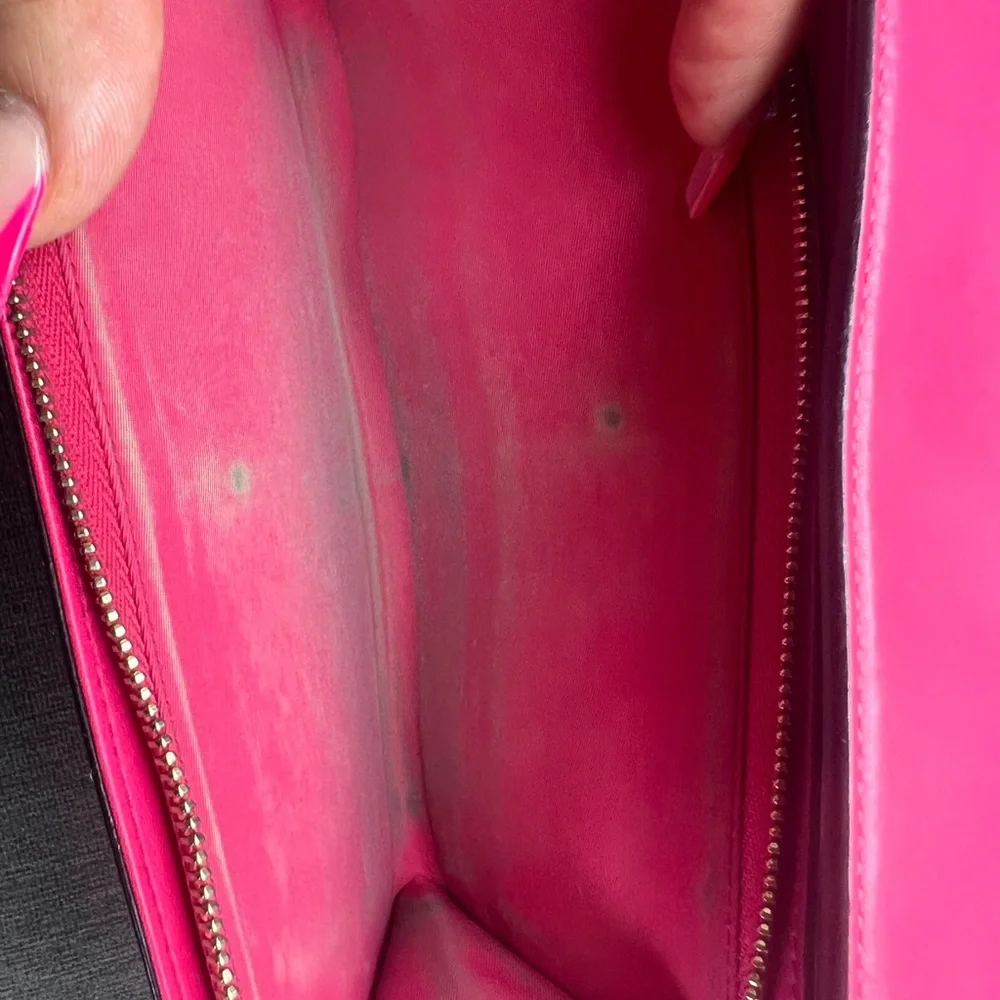 Christian Dior Lady Dior WOC πFUSHIA π& Mauve combo. W/ COA & Dust Bag - Picture 6 of 16